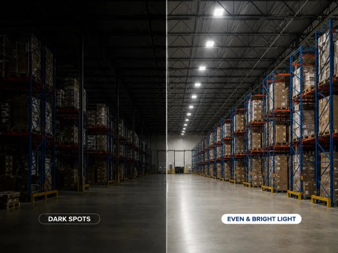warehouse lighting uniformity