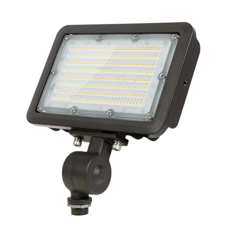 LED Flood Light – Knuckle Mount, Selectable Wattage (30W/40W/50W) & CCT (3000K/4000K/5000K), 7,250 lm, 200W MH Equivalent, IP65 Waterproof, Integrated Photocell, UL/DLC Certified, Dimmable 0-10V, 50,000 Hrs, 5-Year Warranty