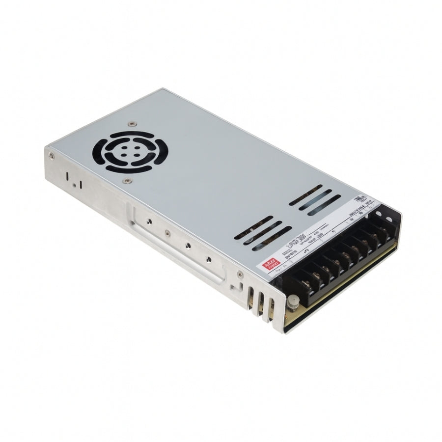 LRS-600 600W Single Output Switching Power Supply - 90-264VAC Input, UL/CE/RoHS Certified, 86-92% Efficiency, Multi-Voltage Output, Compact 41mm Low-Profile, Industrial Grade, 3-Year Warranty