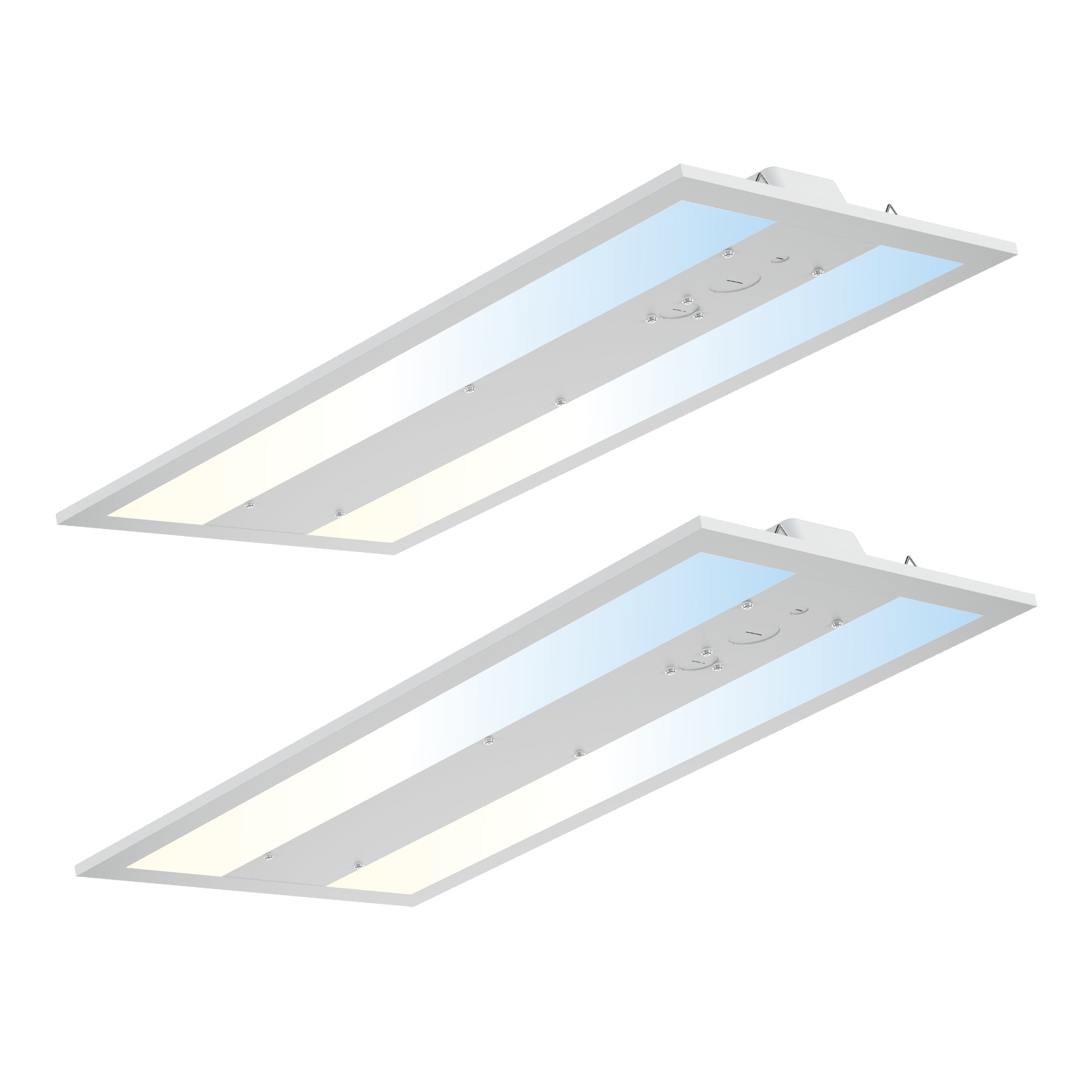 LED Linear High Bay Shop Light 2FT, 165W 23925LM 145LM/W, 4000K/5000K/5700K, 0-10V Dimmable, 100-277V, Hanging Light for Warehouse, ETL Listed, 2 Pack
