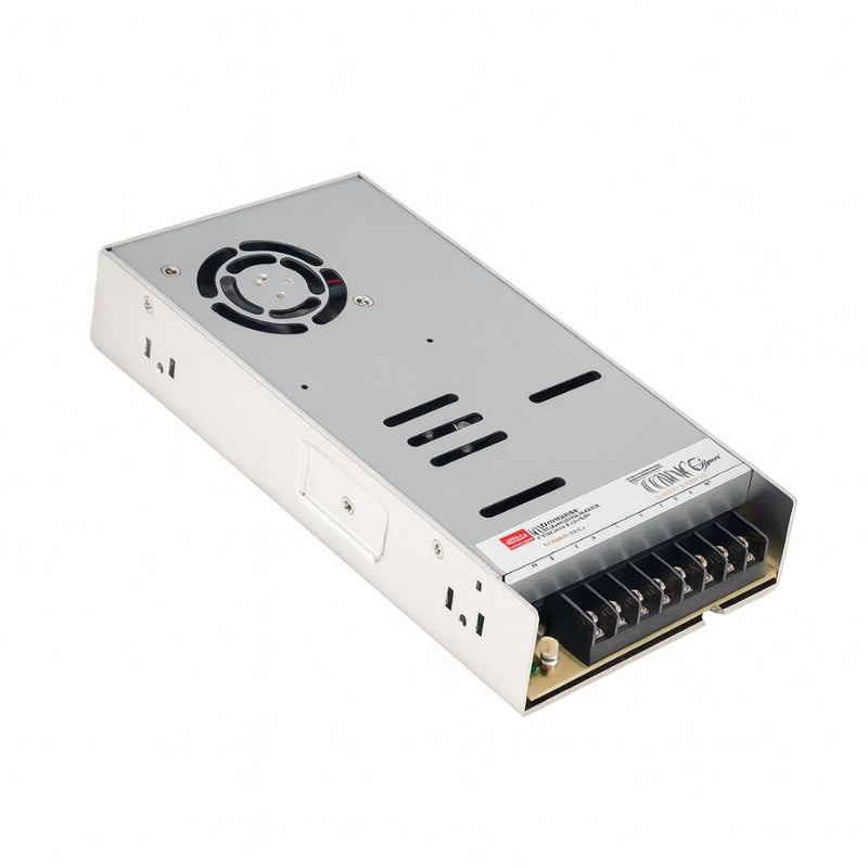 LRS-450 450W Single Output Switching Power Supply - 90-264VAC Input, UL/CE/RoHS Certified, 87-92% Efficiency, 12V/24V Output, Compact 35mm Low-Profile, Industrial Grade, 3-Year Warranty