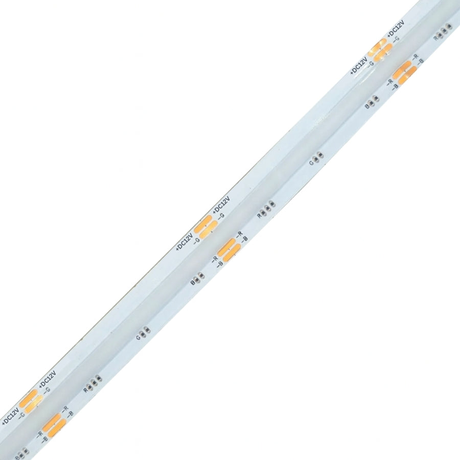 Waterproof RGB COB LED Strip Light 16.4FT (5M) 12V Dot-Free Seamless Glow, 840 LEDs/m, Color Changing, IP68 Outdoor/Indoor, UL Listed, 10mm, Dimmable, CRI 80+, 50,000 Hrs Lifespan