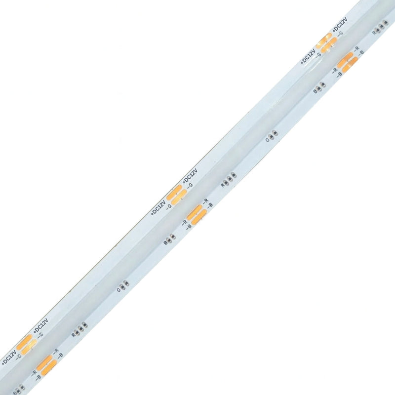 Waterproof RGB COB LED Strip Light 16.4FT (5M) 12V Dot-Free Seamless Glow, 840 LEDs/m, Color Changing, IP68 Outdoor/Indoor, UL Listed, 10mm, Dimmable, CRI 80+, 50,000 Hrs Lifespan