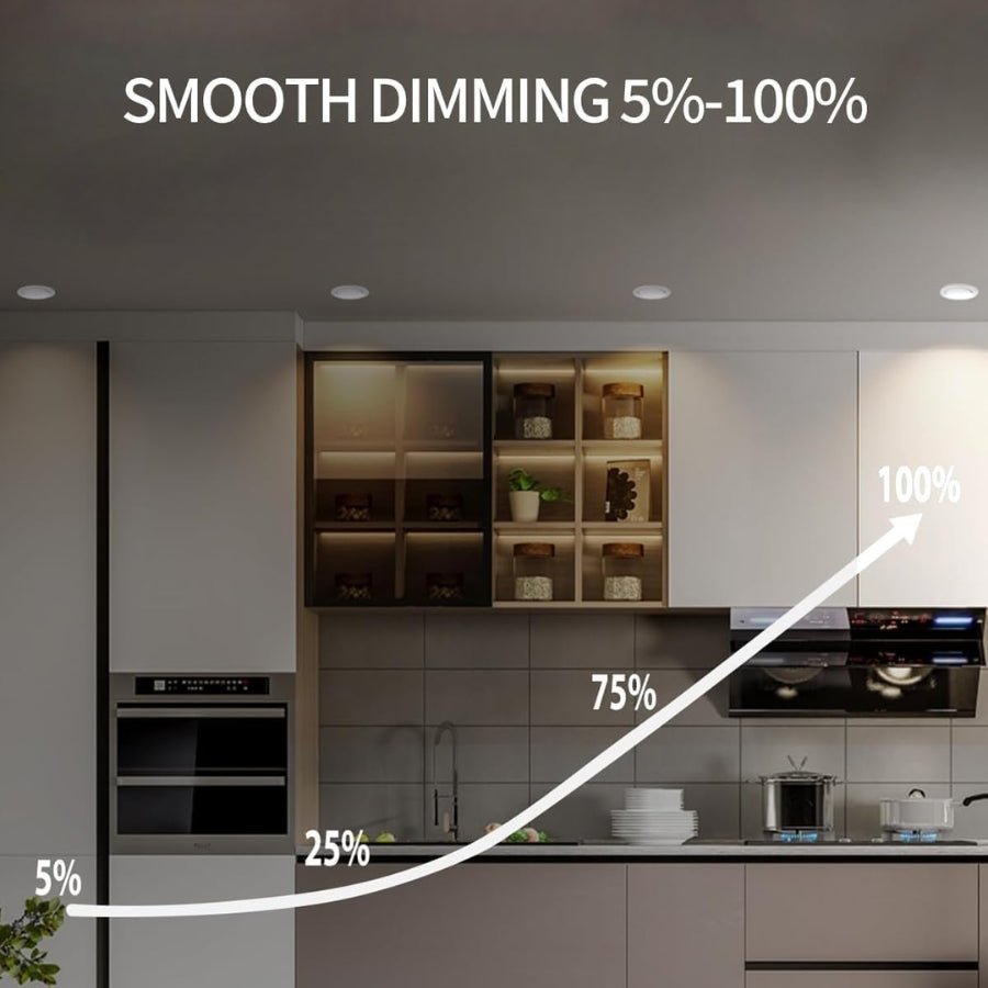 2 inch 5CCT LED Gimbal Led Recessed Light with Junction Box, 40deg Beam Angle and 30deg Tilted smoothly Eyeball Light, 120V Triac Dimmable, 2.7K/3K/3.5K/4K/5K, CRI>90, 750LM, 10W UL Listed