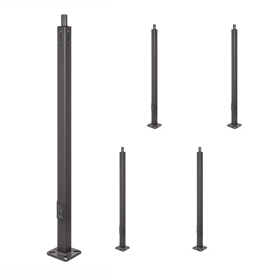 20 ft Steel Light Pole 4 Inch Square For Outdoor Area Lights