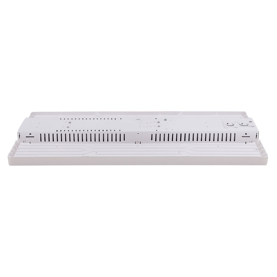 4FT LED Linear High Bay Light, 320W, 29,000 Lumens, 5000K Cool White, Frosted Lens, Chain Mount, Damp Rated IP20, 120-277V, UL/DLC Listed