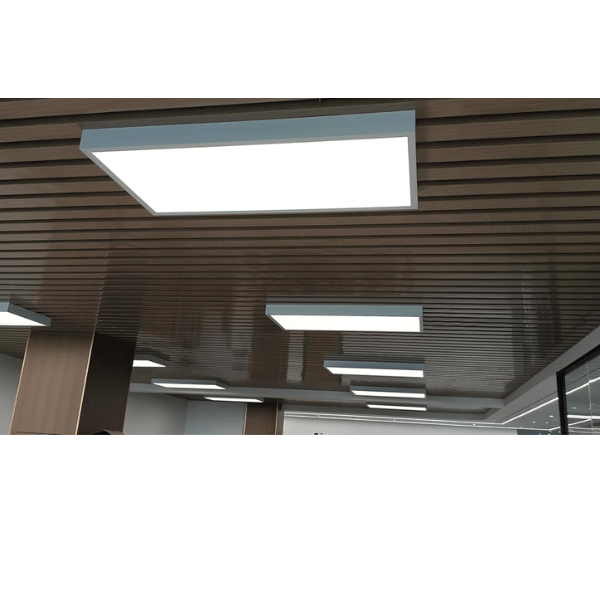 2x2 LED Panel Light Surface Mount – 6 Pack, Aluminum 2x2FT Ceiling Frame Kit with Screws, Easy Install, Durable White Frame for Flat Panel Lights