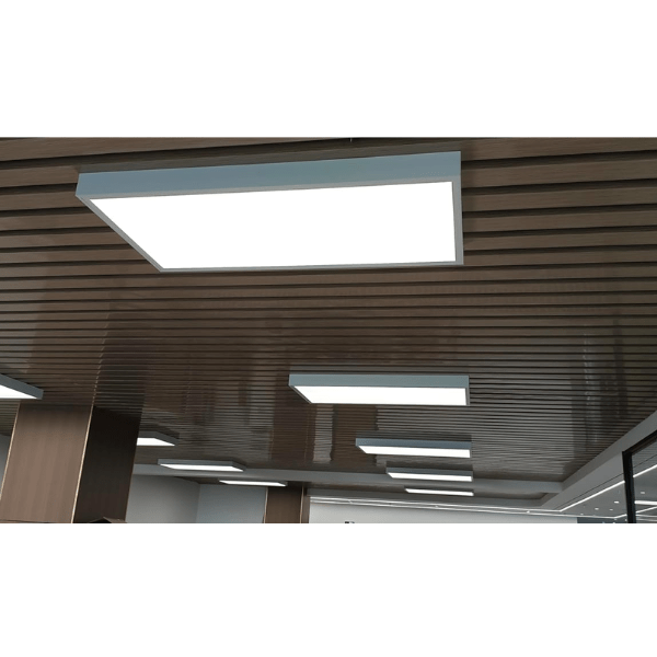 2x4 LED Flat Panel Light Surface Mount – Aluminum 2x4 Ceiling Frame with Mounting Screws, Easy Install, Durable White Frame for Ceiling Lights 6 Pack