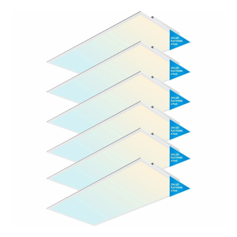 2x4 FT LED Light Flat Panel, 40-72W, 5 CCT 3K | 3.5K | 4K | 5K | 6.5K, Dimmable Recessed Drop Ceiling Lights, 3750/5000/6250/7500/9000 Lumens, Lay in Fixture for Office, 120-277V, UL DLC