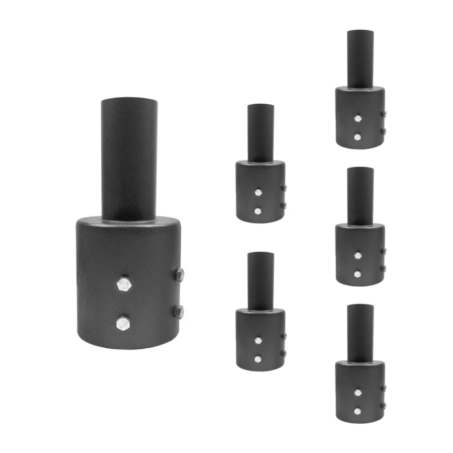 LED Parking Lot Lights, LED Shoebox, Area Lights - Light Pole Adapter for 3-Inch Round Pole, Top Pole Tenon with 2 3/8" Slip Fit Mount, Round Pole Bracket Tenon Adapter