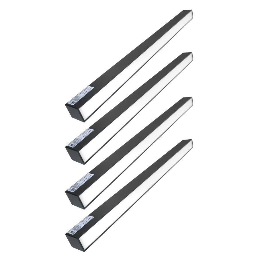 4FT LED Color Tunable Up/Down Lighting Fixture - 50W, 3000K/4000K/5000K Adjustable, Black Body, Dimmable, Energy Efficient, Commercial Lighting