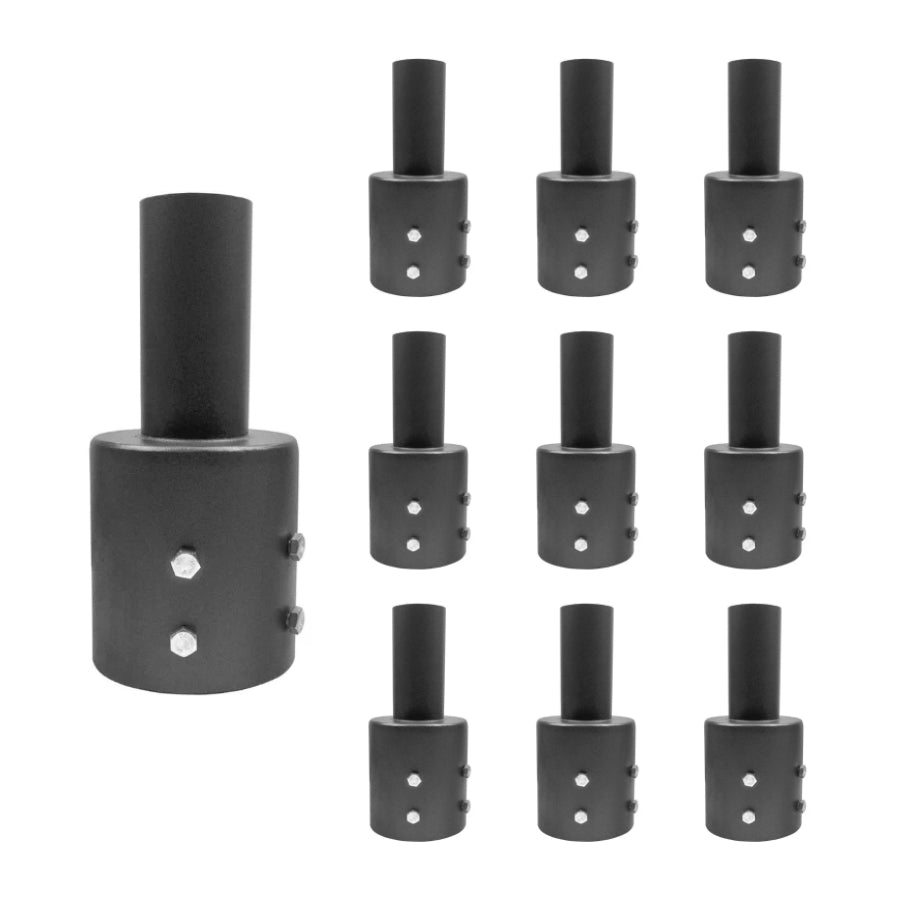 LED Parking Lot Lights, LED Shoebox, Area Lights - Light Pole Adapter for 3-Inch Round Pole, Top Pole Tenon with 2 3/8" Slip Fit Mount, Round Pole Bracket Tenon Adapter