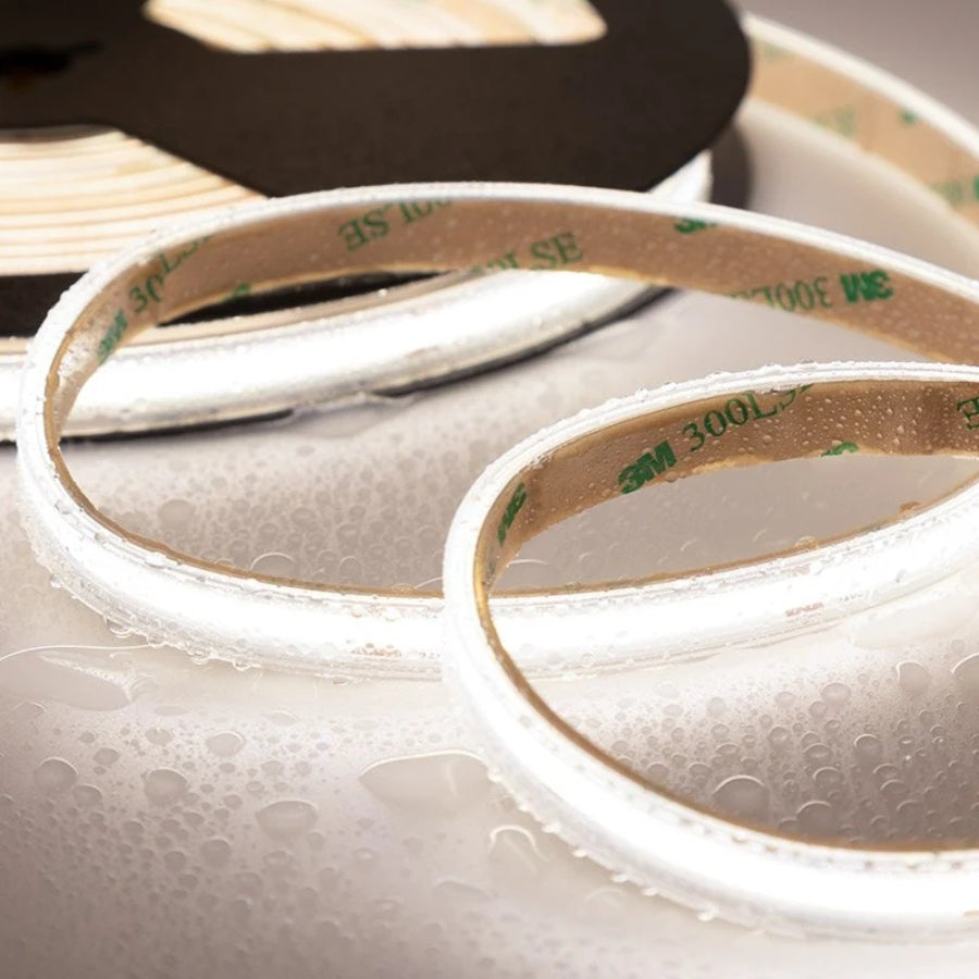 32ft (10m) Waterproof COB LED Strip Light - 24V, High CRI 90+, 146 LEDs/ft Dot-Free Seamless Glow, IP65 Waterproof, Dimmable, UL Listed, 36,000 Hrs, 5-Year Warranty