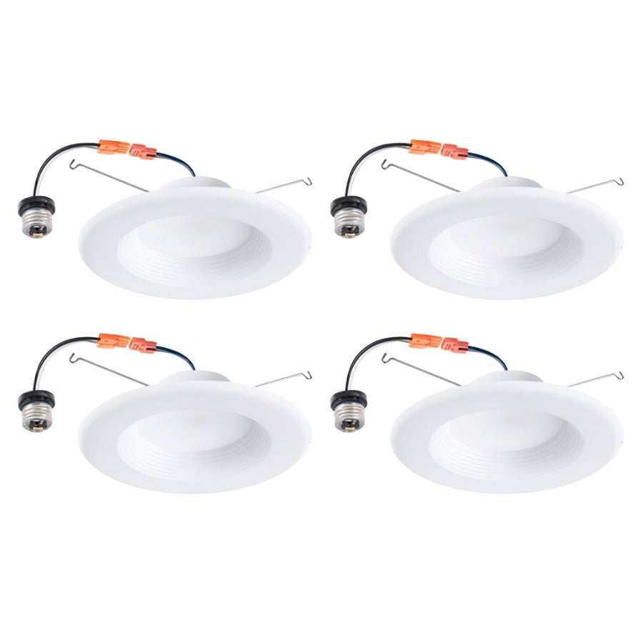 6" LED Retrofit Recessed Downlight, 15W (120W Equivalent), 1100 Lumens, 5CCT Selectable (2700K/3000K/3500K/4000K/5000K), Dimmable, ETL & Energy Star Listed