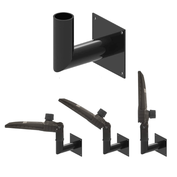 Wall Mount Bracket 90 Degree, L Shape Adjustable Angle for Slip Fit Lights, Right Angle Tenon Adapter for Wall Bracket – Durable & Easy to Install