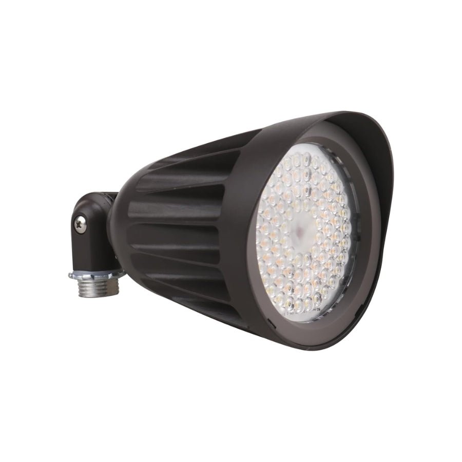 LED Flood Light 25W/20W/13W Bullet, 3CCT Switchable, 3375 Lumens, Knuckle Mount, 120-277V Dimmable IP65 Outdoor Commercial Lighting, Photocell, UL cUL