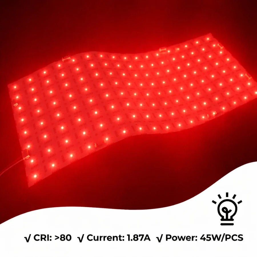 4-Pack RGBW LED Backlight Sheet, 24V Flexible Cuttable LED Panel, 45W per Sheet, High-Brightness Soft LED Sheet for Translucent Countertops, Marble, Quartz & Onyx, Indoor Under-Counter Lighting (19 x 9.5 in Each)