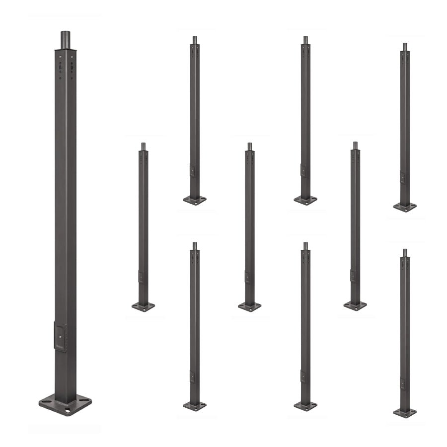 25 ft Steel Light Pole 4 Inch Square For Outdoor LED Area Lights