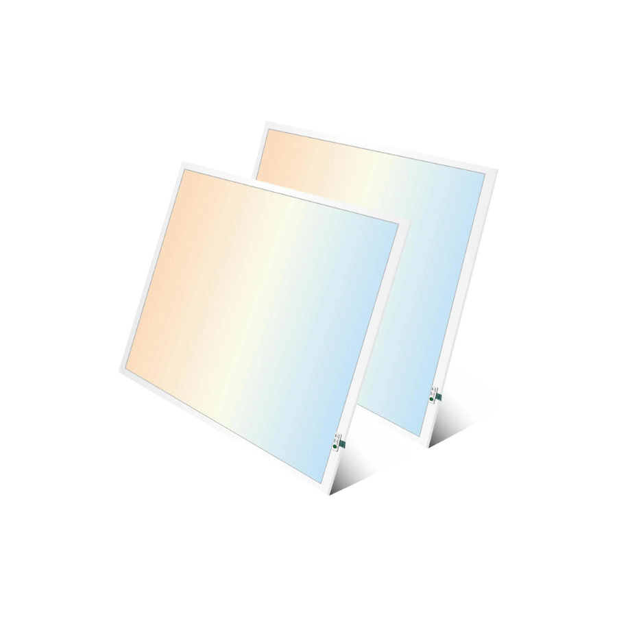 2x2 LED Flat Panel Light Emergency Battery Backup, 40W-3000K/4000K/5000K, 0-10V Dimmable, 4390 Lumens, LED Drop Ceiling Light, 100-277V, UL Listed, Ultra Thin Back-Lit