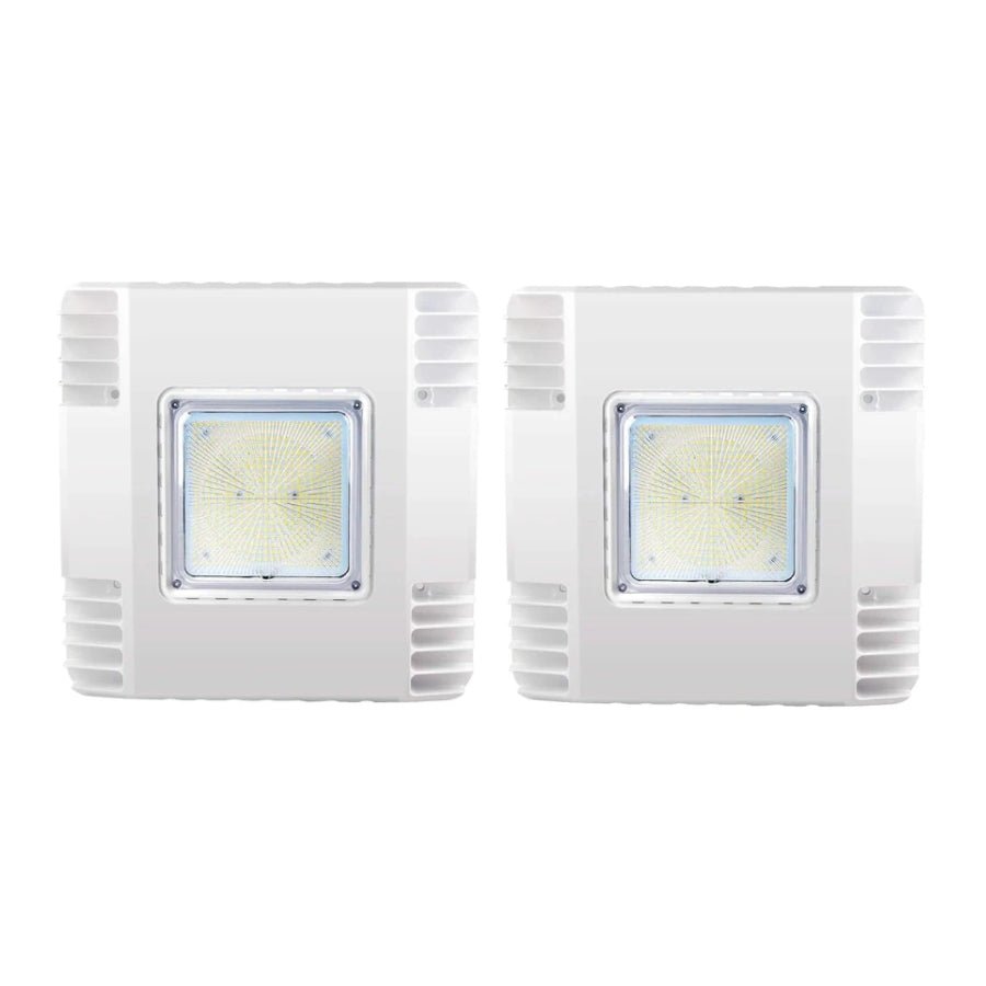 150W LED Canopy Lights for Gas Station, Ultra Bright 19500lm, 5700K Outdoor Ceiling Light, Recessed Surface Mount, IP65 Waterproof, UL/DLC Listed, 100-277V Commercial Garage Lighting