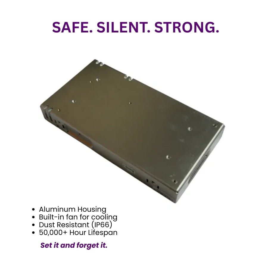 Switchable Power Supply - LED LRS-350-12 12V 29A 350W for LED Light Strips, 3D Printers, CCTV & More - Efficient LED Light Power Supply