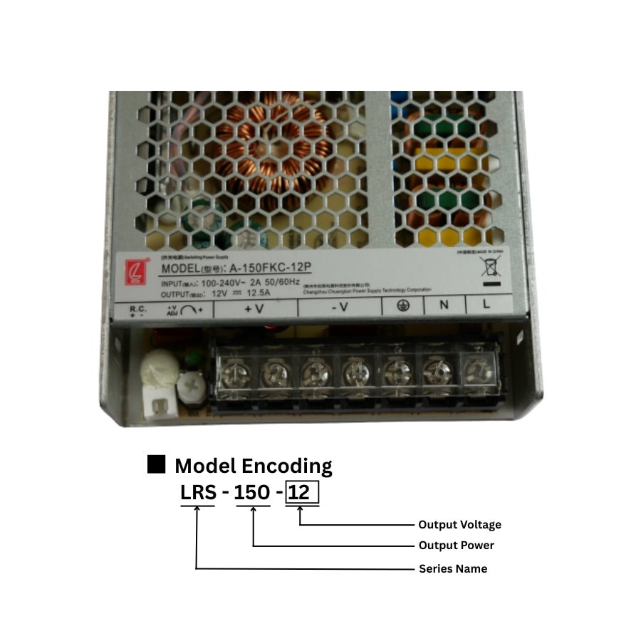 Switchable Power Supply LED LRS-150-12 150W 12V 12.5A for CCTV, LED Strips & More