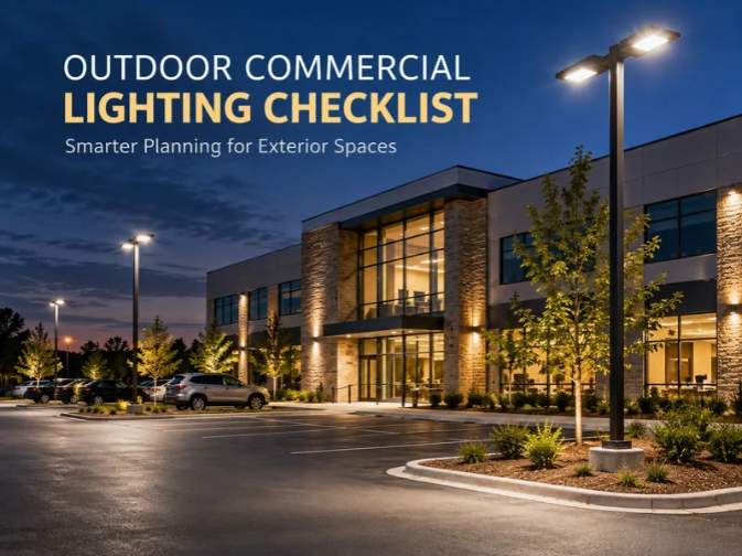 Outdoor Commercial Lighting Design Checklist: Plan the Right LED System Before You Buy