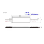 12V LED Driver Power Supply 100W - Waterproof IP67 Outdoor Transformer with Plug, AC 100-264V to DC 12V 8.3A Constant Voltage for LED Strip Lights and Outdoor Lighting