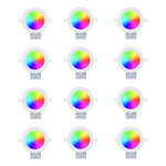 Smart Recessed Lighting 6 Inch - 12W RGB LED Downlights with Junction Box, 1080 Lumen, Canless Wafer Ceiling Lights, Work with Alexa, Music Sync, DIY Scenes, Timer, 23 Modes