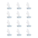 6 Inch 5CCT Ultra-Thin LED Recessed Ceiling Light with Junction Box, 12W Dimmable Slim Wafer Downlight, 2700K-5000K, IC Rated, ETL