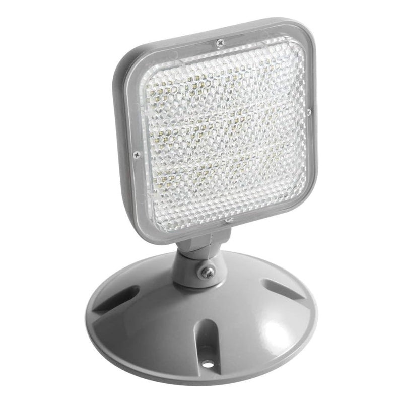 Remote Outdoor Emergency Light Head – Single Head LED Lamp, Weatherproof Emergency Exit Lighting – 3.6V OR 9.6V Volts, 1.7 Watts