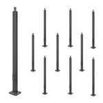 20 ft Steel Light Pole 4 Inch Square For Outdoor Area Lights