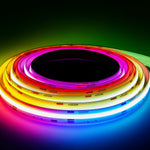 Waterproof RGB COB LED Strip Light 16.4FT (5M) - 24V Dot-Free Seamless Glow, 840 LEDs/m, Color Changing, IP68 Outdoor/Indoor, UL Listed, 10mm, Dimmable, CRI 80+, 50,000 Hrs Lifespan