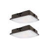 75W LED Canopy Light Outdoor, Super Bright 5000K Daylight 9750LM IP65 Waterproof Outdoor Carport Ceiling Light, AC120-277V for Commercial Canopy Lights, Gas Station, Garage, Shop Lighting