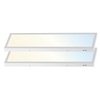 1x4 LED Flat Panel Light Surface Mount, 5CCT 3000K/3500K/4000K/5000K/6500K, TRIAC Dimmable, 30W/40W/50W, 6250 Lumens, 120V, Flush or Drop Ceiling Mount for Office, Kitchen, Garage
