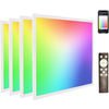 2x2 Smart LED Panel – Color Changing Light Panels, RGBW Multicolor 5000K, 40W 4400lm, Wi-Fi Drop Ceiling Light, Remote & App Controlled, Alexa/Google Compatible