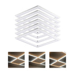 2x2 LED Panel Light – Edge-Lit Frame, 5CCT Selectable 3000K-6500K, 20W/30W/40W, 2600-5200LM, 0-10V Dimmable Drop Ceiling Lights, ETL Listed (6 Pack)