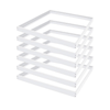 2x2 LED Panel Light Surface Mount – 6 Pack, Aluminum 2x2FT Ceiling Frame Kit with Screws, Easy Install, Durable White Frame for Flat Panel Lights