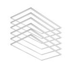 2x4 FT Edge-Lit Frame And T-Grid LED Panel Lights,5CCT Selectable 3000K-6500K, 5200/6500/7800LM,40W/50W/60W Switch, Grid Drop Ceiling Lights,0-10V Dimmable,Damp Rated,100-277V,ETL Listed DLC Premium