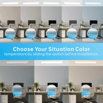 2x4 LED Flat Panel Light Surface Mount – 30W/40W/50W, 6250 Lumens, 120V, 5CCT 3000K/3500K/4000K/5000K/6500K, Dimmable Drop Ceiling Fixture for Office, Kitchen, Garage - 2 Pack