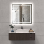 36x36 Inch LED Bathroom Mirror Anti-Fog Dimmable Vanity Mirror with Front & Backlit Lights, 3K-6K Color Temp, Wall Mount (Horizontal/Vertical), IP54, Tempered Glass, UL Listed