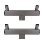 Light Fixture Mounting Bracket - Slip Fitter Tenon Adapter for 2 Lights 3/8 Inch, Street & Parking Lot Area Lights Bullhorn Mount