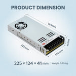 LRS-600 600W Single Output Switching Power Supply - 90-264VAC Input, UL/CE/RoHS Certified, 86-92% Efficiency, Multi-Voltage Output, Compact 41mm Low-Profile, Industrial Grade, 3-Year Warranty