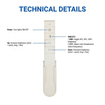 Remote RFBT12 - 2.4GHz RF Wireless Touch Remote with DIY Memory Keys - Supports Single Color & CCT - 30M Range, 2-in-1 Brightness & Color Temp Control, for LED Strip Lights