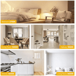 LED Recessed Ceiling Lights, 3 Inch Dimmable 5CCT Ultra-Thin with Junction Box, 8W Canless Slim Panel Downlight, 2700K/3000K/3500K/4000K/5000K, IC Rated, ETL