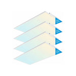 2x4 LED Flat Panel Troffer Lights, 5CCT 3000K-6500K, 30W-72W Dimmable, 3750-9000Lumens, Recessed Drop Ceiling Light Fixture For Office, ETL DLC, 120-277V