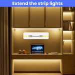 8mm Connectors for 2-Pin COB LED Strip, Strip-to-Wire Connectors,Solderless Extension Connectors for 5V/9V/12V/24V Single Color COB LED Strip Lights,for DIY Lighting Projects