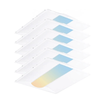 2x2 Troffer Lights LED Flat Panel With Emergency Backup, 40W Center Basket, 3000K/4000K/5000K CCT, 0-10V Dimmable, 100-277V, 5200 Lumens, ETL Listed – Drop Ceiling Light Fixtures