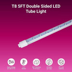 5ft LED Tube Lights, 36W T8 Double-Sided, 6500K Cool White, R17D Rotatable Base, Ballast Bypass, Waterproof Design – Ideal for LED Lights Advertising Signs and Commercial Use