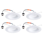 6" LED Retrofit Recessed Downlight, 15W (120W Equivalent), 1100 Lumens, 5CCT Selectable (2700K/3000K/3500K/4000K/5000K), Dimmable, ETL & Energy Star Listed